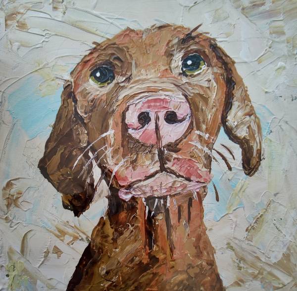 - on , Print by Heather Hunt, measuring 30 x 30 cm (H x W) framed at 40 x 40 cm £30